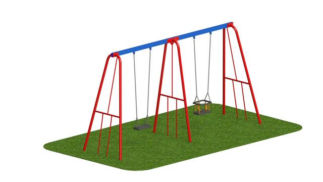 2.4m Steel Swing 2